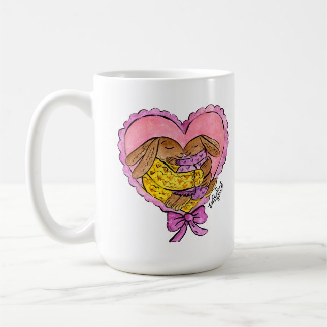 Cosy Baby shower Mother and Daughter Mug (Left)