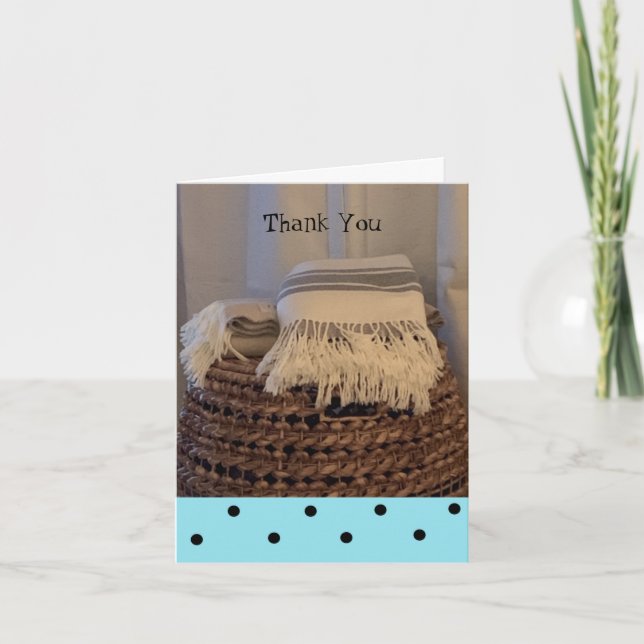 Cosy Basket Thank You Card (Front)