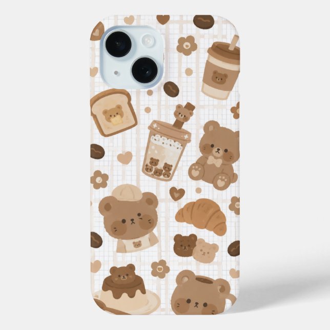 Cosy Bear Cafe Case-Mate iPhone Case (Back)