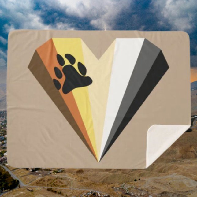 Cosy Bear Pride Sherpa Blanket (Creator Uploaded)