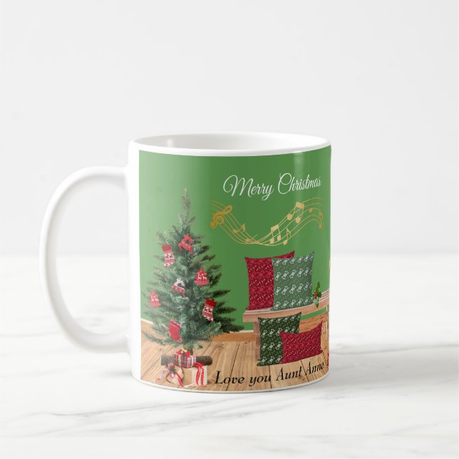 Cosy Bench Merry Christmas Mug (Left)