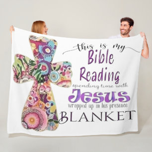 Cosy Bible Reading  Fleece Blanket