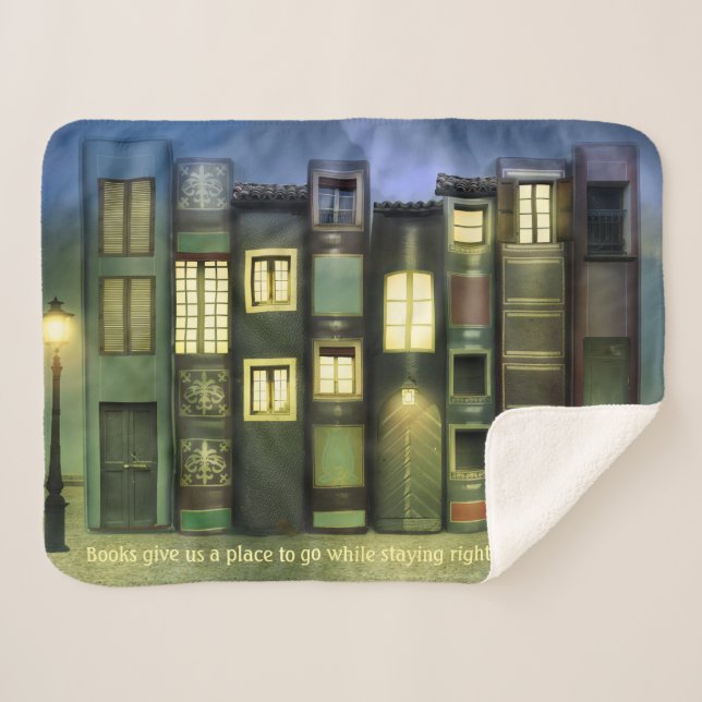 Cosy Blanket for Book Lovers (Front (Horizontal))