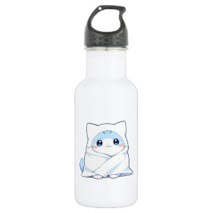 Cosy Blanket Kitten Kawaii Cute Cat Design 532 Ml Water Bottle