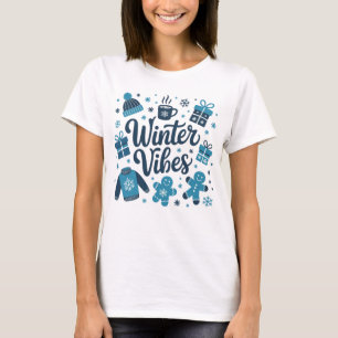 Cosy Blue Winter Vibes Gingerbread Mug Sweater Art