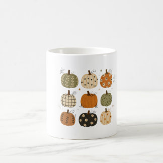 Cosy Boho Fall Pumpkins Collection Coffee Mug