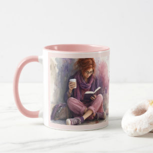 Cosy Book Lover Reading Coffee Mug – Girl Reading