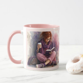Cosy Book Lover Reading Coffee Mug – Girl Reading