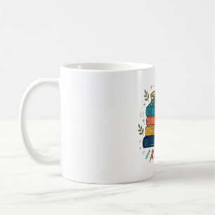 Cosy Book Stack Tea Cup Bookish Gift