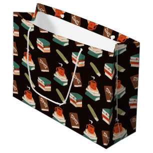 Cosy Books and Coffee Reading Large Gift Bag