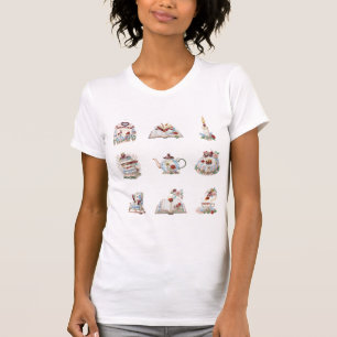Cosy Books Cute Teapot Candle Bookstack Sweater