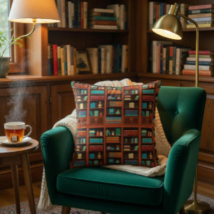 Cosy Bookshelves Cushion