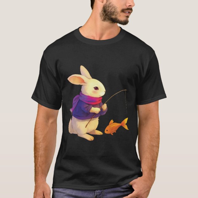 Cosy Bunny Fisherman T-Shirt (Front)