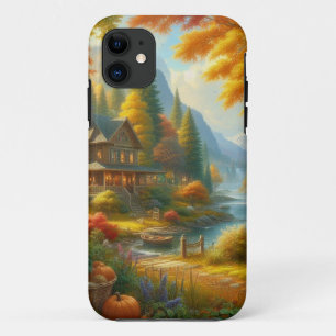 Cosy Cabin In The Woods Case-Mate iPhone Case