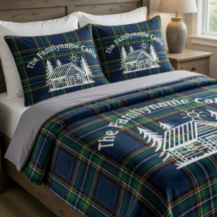 Cosy Cabin Personalised Throw Blanket