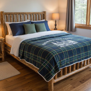 Cosy Cabin Personalised Throw Blanket