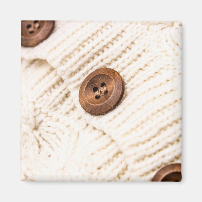 Cosy cable knit magnet (Front)