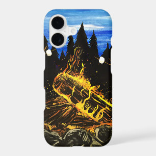 Cosy Campfire Sunset Forest Outdoor Adventure