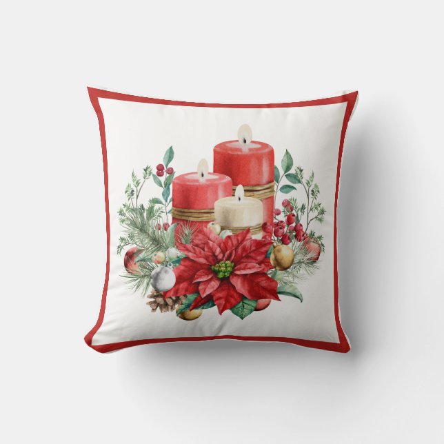 Cosy Candlelight Pillow (Front)