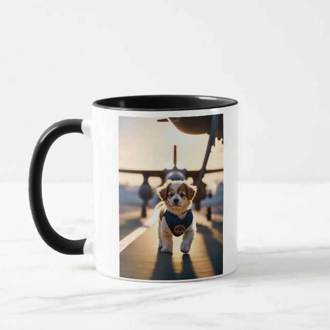 "Cosy Canine Companion: Personalised Dog Image Mug (Left)