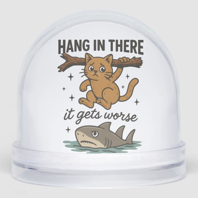 Cosy Cat in a Snow Globe – Cute Winter Holiday  (Front)