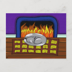 Cosy Cat.jpg Postcard