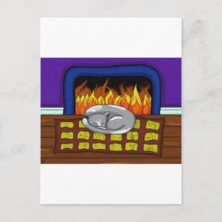 Cosy Cat.jpg Postcard
