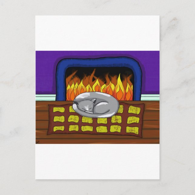 Cosy Cat.jpg Postcard (Front)