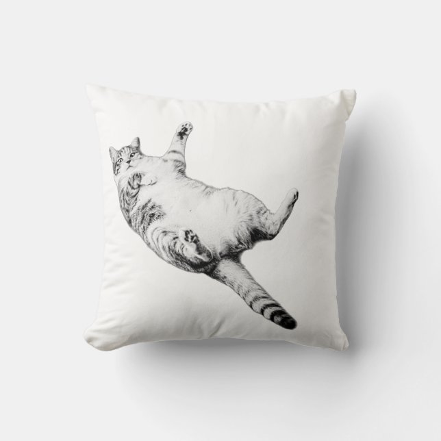 Cosy Cat with Attitude Cushion (Front)