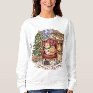 Cosy Cats Christmas   Cat Lovers Sweatshirt