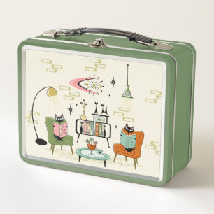 Cosy Cats' Den ©studioxtine Metal Lunch Box