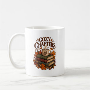 Cosy Chapt Reading Books Autumn Halloween Book Lov Coffee Mug