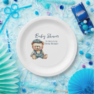 Cosy Charming Baby Shower Paper Plate