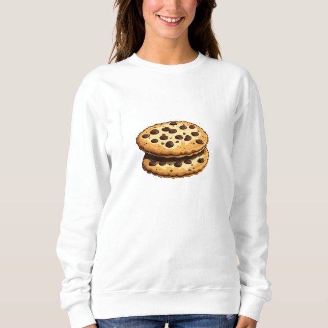 Cosy Choco Chip Cookie Women's Sweatshirt (Front)