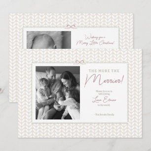 Cosy Christmas 5x7" Photo Birth Announcement Card