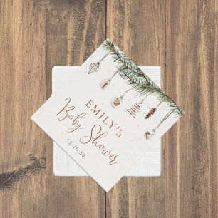 Cosy Christmas Baby Shower Party Napkins