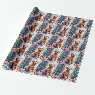 Cosy Christmas Bouvier des Flandres Art Wrapping Paper