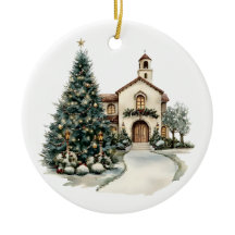 Cosy Christmas Church & Tree