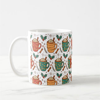 Cosy Christmas Coffee Mugs Pattern
