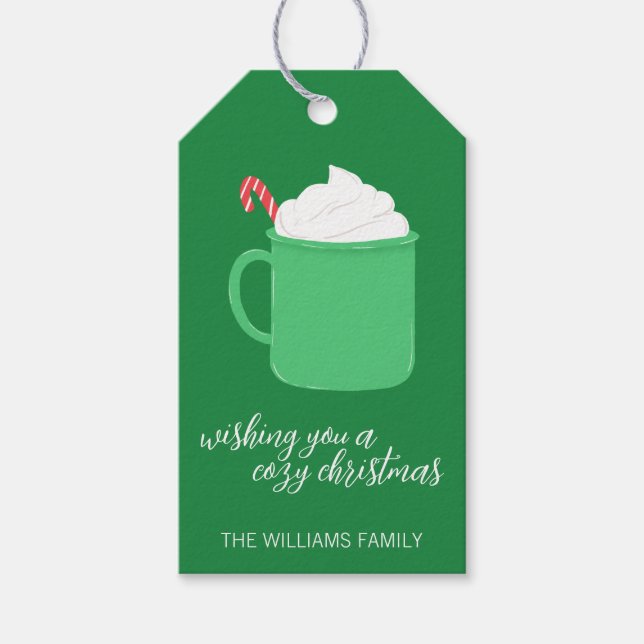 Cosy Christmas Custom Gift Tags (Front)