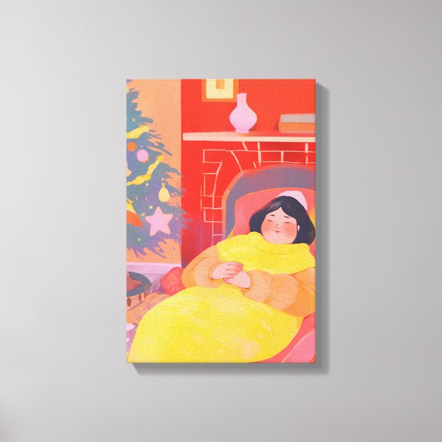 Cosy Christmas Day Canvas Print (Front)