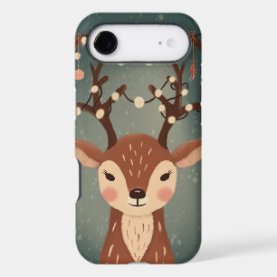 Cosy Christmas Deer with Ornaments and LPhone Case