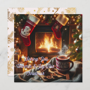 Cosy Christmas Delight Personalised Holiday Card