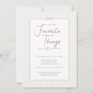 Cosy Christmas Favourite Things Party Invitation