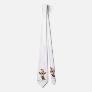 Cosy Christmas Giraffe, custom Tie