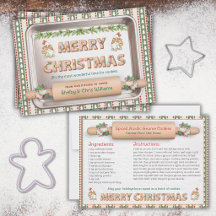 Cosy Christmas Gnome Cookie Recipe Holiday Card