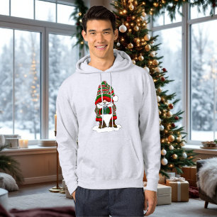 Cosy Christmas Gnome Red Green Winter Cute Hoodie