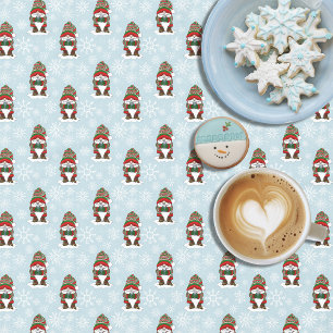 Cosy Christmas Gnome Red Green Winter Cute Tablecloth