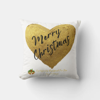 Cosy Christmas Heart Pillow Customised by Jevays 