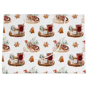 Cosy Christmas Holiday Large Gift Bag
